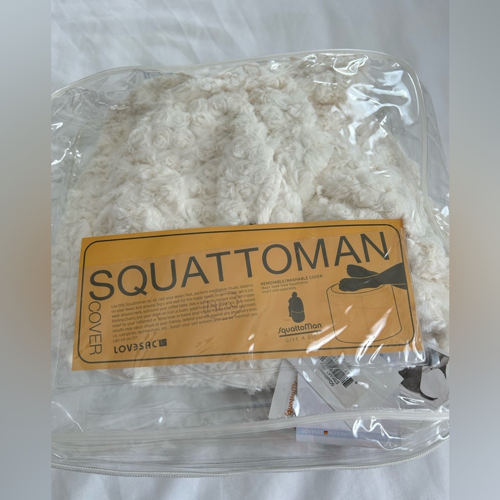 LOVESAC SQUATTOMAN COVER NWT